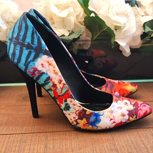 Aldo Floral Print Heels - Size 9.5